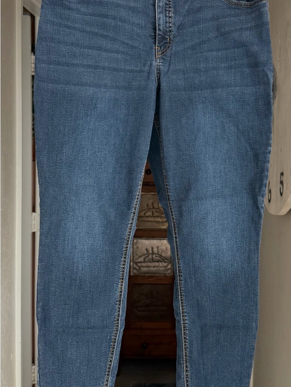 Ava & Viv Women's Skinny Jeans in Mid Blue Wash